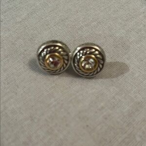 Brighton Silver and Gold Ornate Earrings